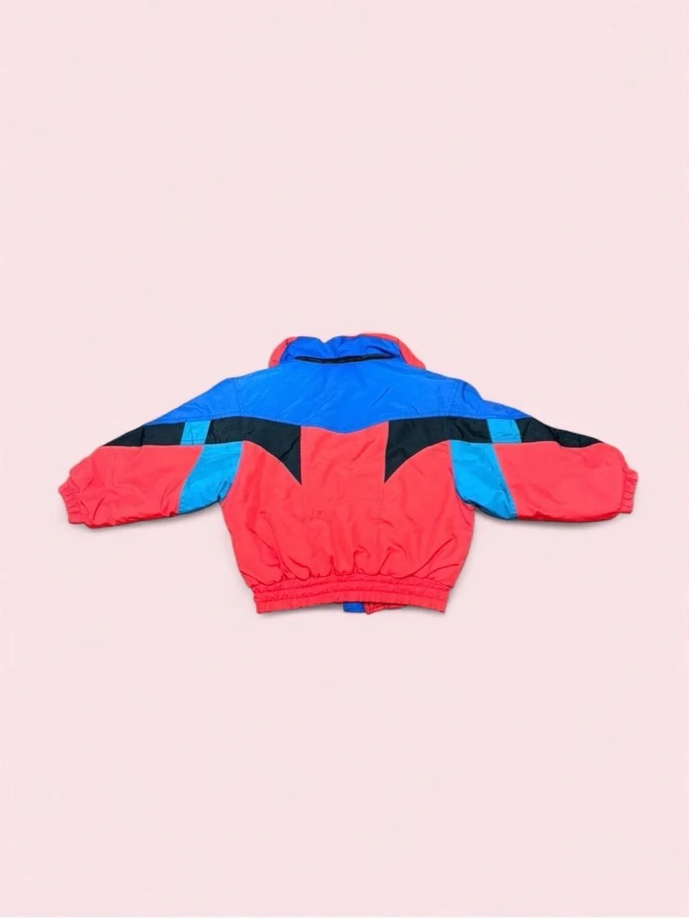 Vintage 80s 90s Apparatus Kids Ski Jacket Boys 6 Retro Colorblock Puffy Coat